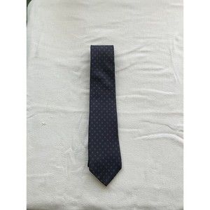 Vintage Liberty of London 100% Silk Tie Blue Slip Stitch Printed in England